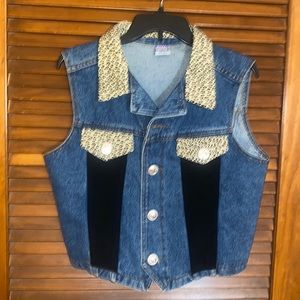 Retro 90s Denim Vest
